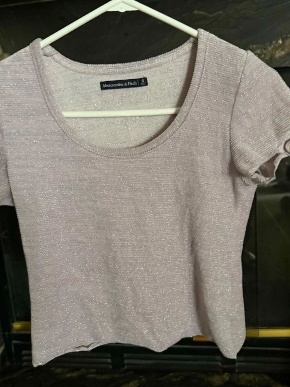 Abercrombie Shimmer Lettuce Edge Tee | Excellent Condition